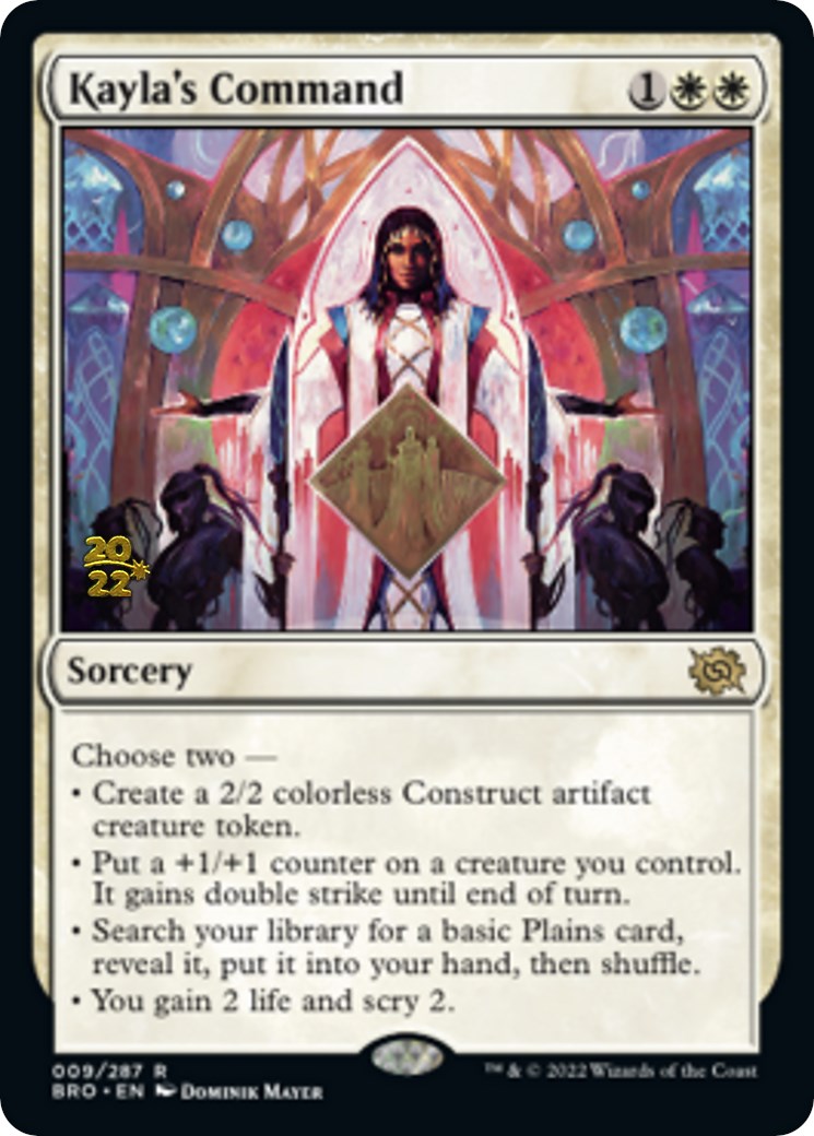 Kayla's Command [The Brothers' War Prerelease Promos] | Jomio and Rueliete's Cards and Comics