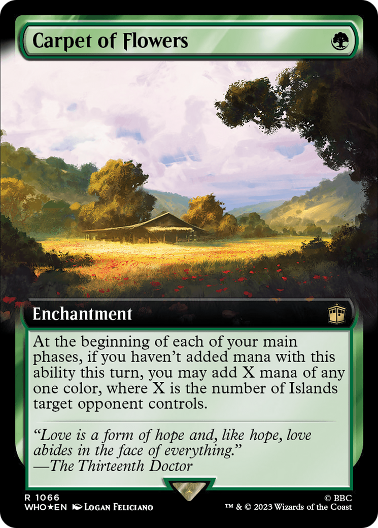 Carpet of Flowers (Extended Art) (Surge Foil) [Doctor Who] | Jomio and Rueliete's Cards and Comics