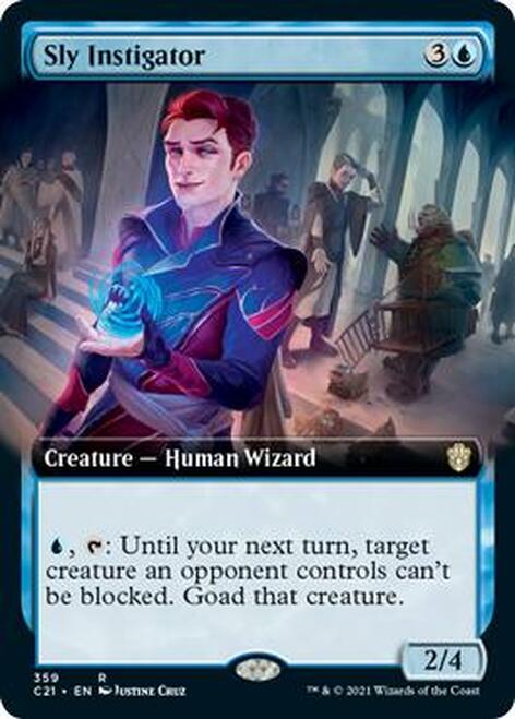 Sly Instigator (Extended Art) [Commander 2021] | Jomio and Rueliete's Cards and Comics