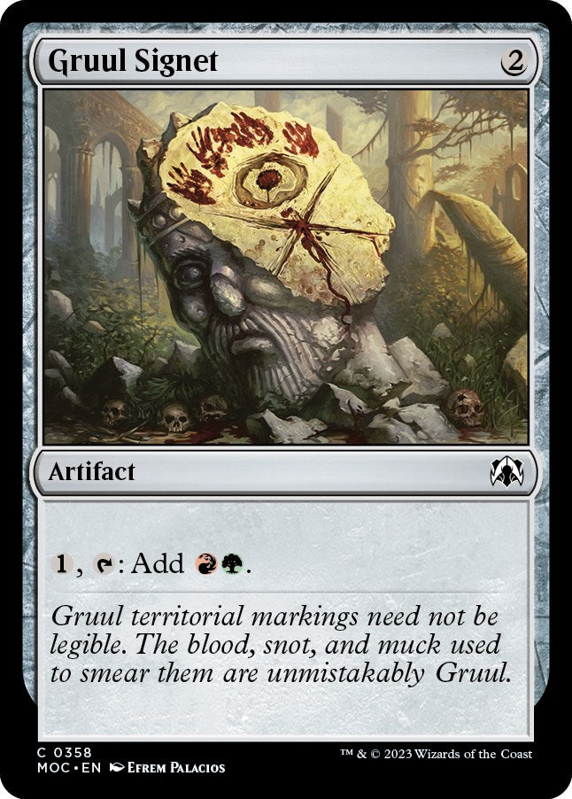 Gruul Signet [March of the Machine Commander] | Jomio and Rueliete's Cards and Comics