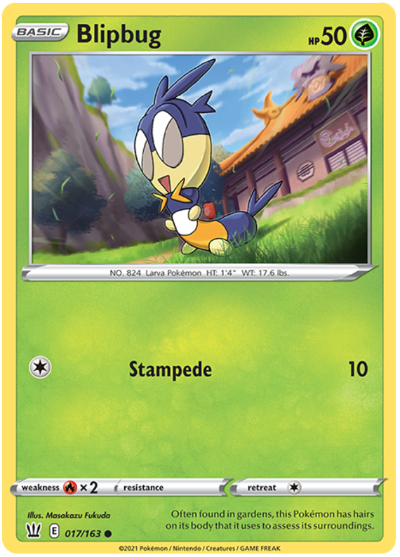 Blipbug (017/163) [Sword & Shield: Battle Styles] | Jomio and Rueliete's Cards and Comics
