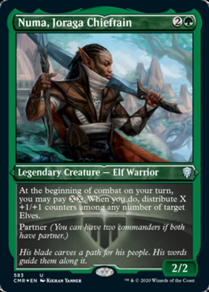 Numa, Joraga Chieftain (Etched) [Commander Legends] | Jomio and Rueliete's Cards and Comics
