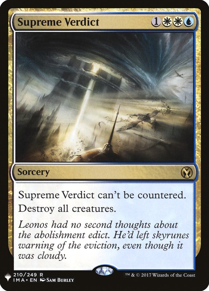 Supreme Verdict [Mystery Booster] | Jomio and Rueliete's Cards and Comics