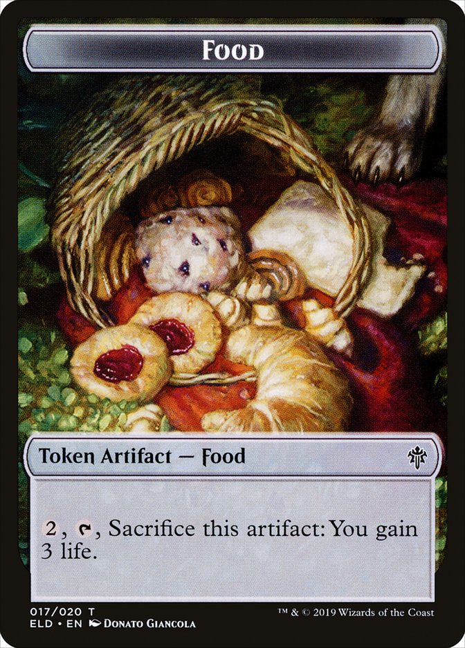 Bear // Food (17) Double-Sided Token [Throne of Eldraine Tokens] | Jomio and Rueliete's Cards and Comics
