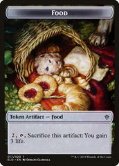 Human Rogue // Food (17) Double-Sided Token [Throne of Eldraine Tokens] | Jomio and Rueliete's Cards and Comics