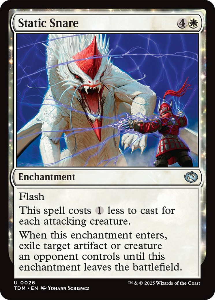 Static Snare [Tarkir: Dragonstorm] | Jomio and Rueliete's Cards and Comics