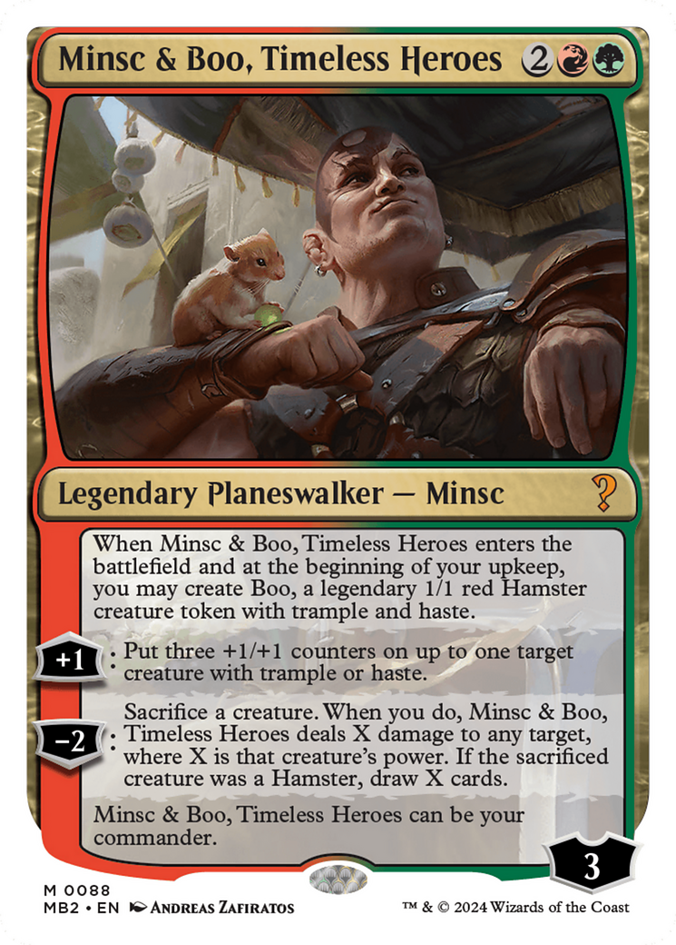 Minsc & Boo, Timeless Heroes (White Border) [Mystery Booster 2] | Jomio and Rueliete's Cards and Comics