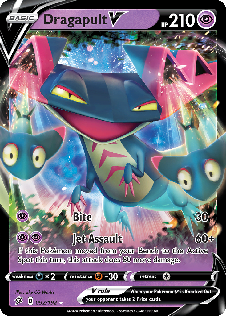 Dragapult V (092/192) [Sword & Shield: Rebel Clash] | Jomio and Rueliete's Cards and Comics