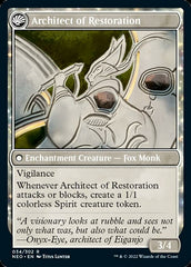The Restoration of Eiganjo // Architect of Restoration [Kamigawa: Neon Dynasty] | Jomio and Rueliete's Cards and Comics