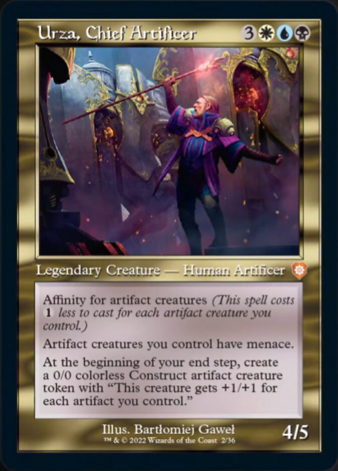 Urza, Chief Artificer (002) (Retro) [The Brothers' War Commander] | Jomio and Rueliete's Cards and Comics