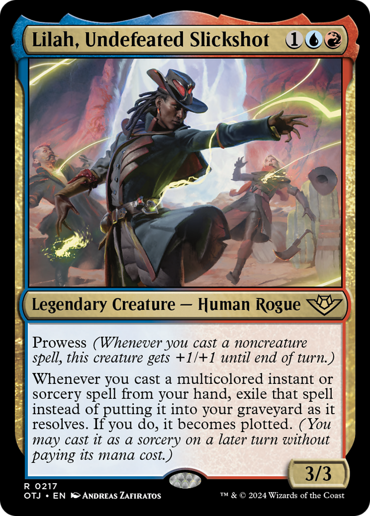 Lilah, Undefeated Slickshot [Outlaws of Thunder Junction] | Jomio and Rueliete's Cards and Comics