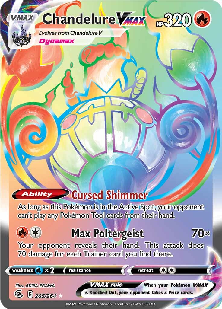 Chandelure VMAX (265/264) [Sword & Shield: Fusion Strike] | Jomio and Rueliete's Cards and Comics