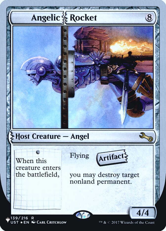 Angelic Rocket (Unfinity Foil Edition) [The List] | Jomio and Rueliete's Cards and Comics