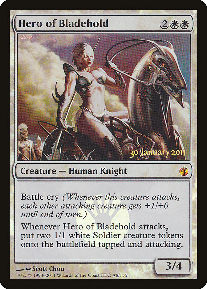 Hero of Bladehold [Mirrodin Besieged Prerelease Promos] | Jomio and Rueliete's Cards and Comics