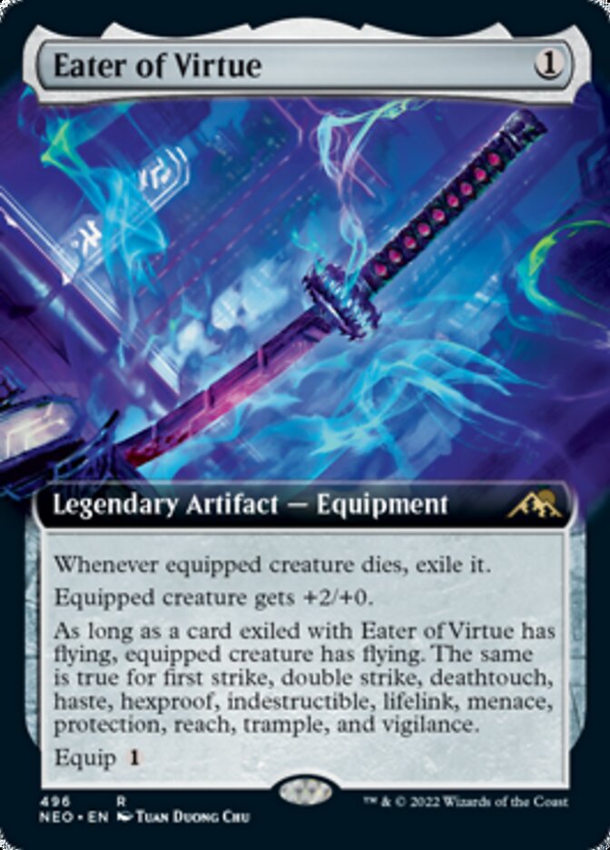 Eater of Virtue (Extended Art) [Kamigawa: Neon Dynasty] | Jomio and Rueliete's Cards and Comics