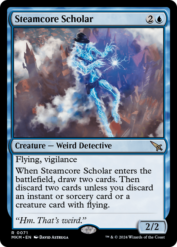 Steamcore Scholar [Murders at Karlov Manor] | Jomio and Rueliete's Cards and Comics