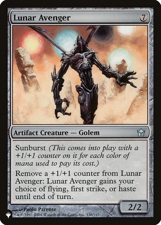 Lunar Avenger [The List] | Jomio and Rueliete's Cards and Comics