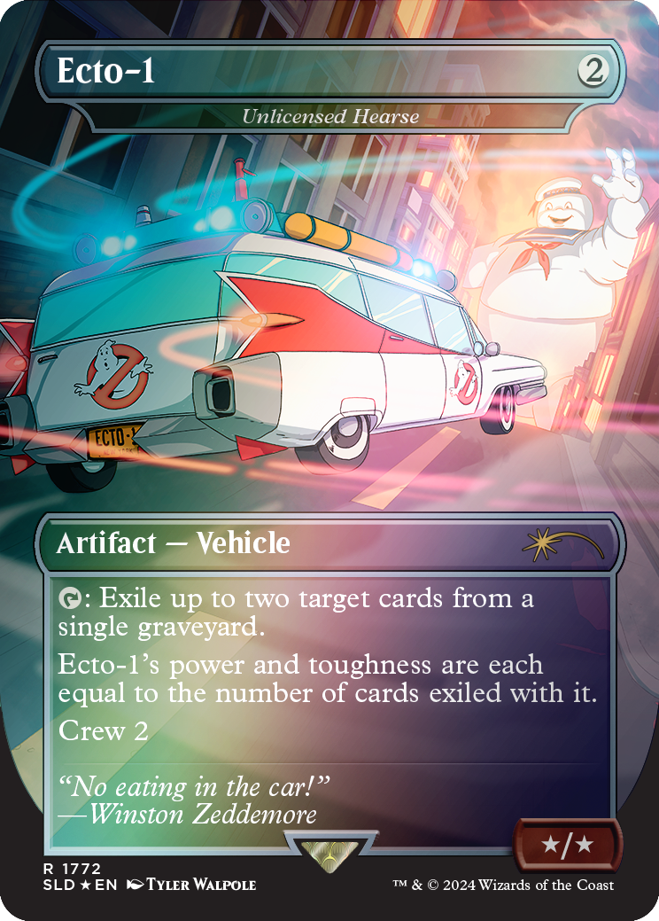Ecto-1 - Unlicensed Hearse (Rainbow Foil) [Secret Lair Drop Series] | Jomio and Rueliete's Cards and Comics