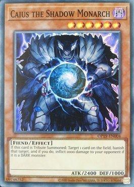 Caius the Shadow Monarch [OP19-EN004] Super Rare | Jomio and Rueliete's Cards and Comics