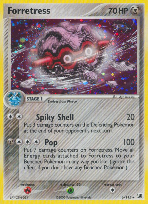 Forretress (6/115) [EX: Unseen Forces] | Jomio and Rueliete's Cards and Comics