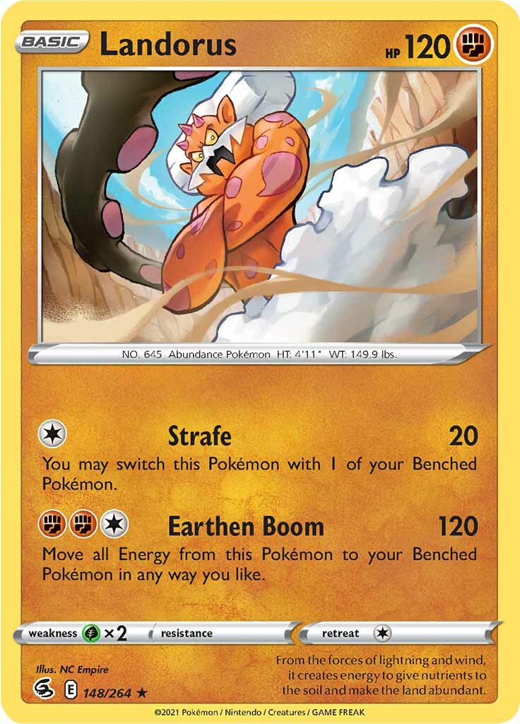 Landorus (148/264) [Sword & Shield: Fusion Strike] | Jomio and Rueliete's Cards and Comics