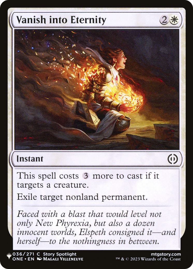 Vanish into Eternity [The List] | Jomio and Rueliete's Cards and Comics