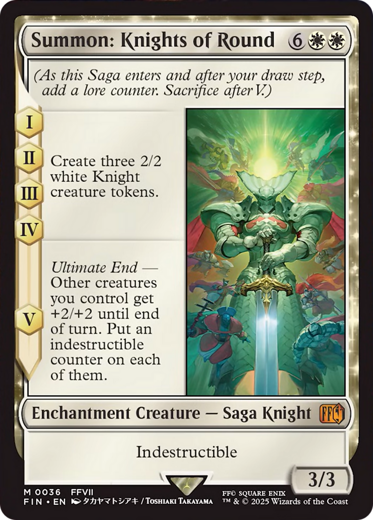 Summon: Knights of Round [FINAL FANTASY] | Jomio and Rueliete's Cards and Comics