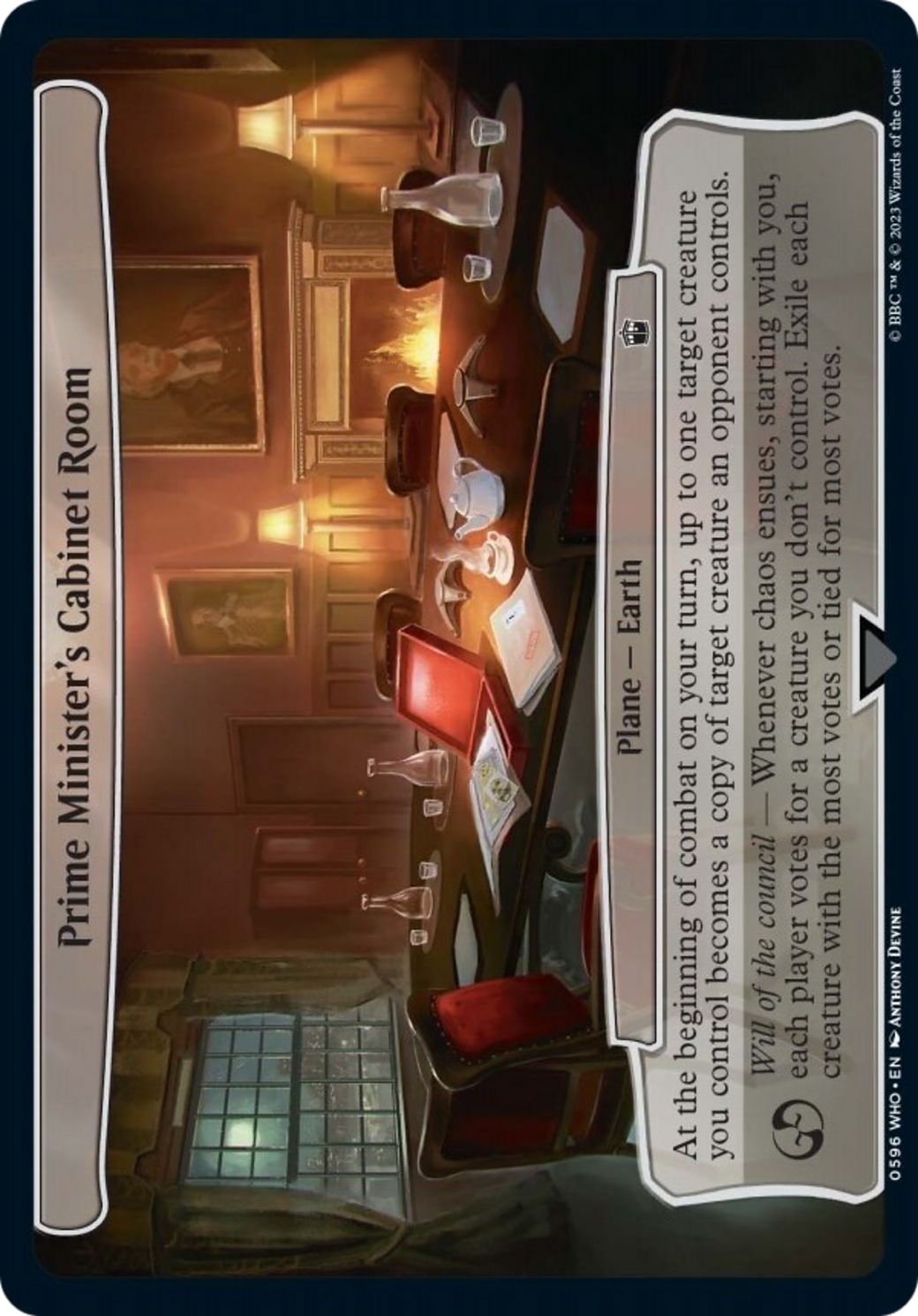 Prime Minister's Cabinet Room [Doctor Who] | Jomio and Rueliete's Cards and Comics