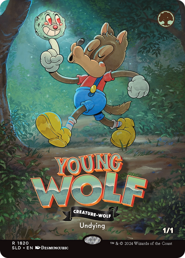 Young Wolf (Rainbow Foil) [Secret Lair Drop Series] | Jomio and Rueliete's Cards and Comics