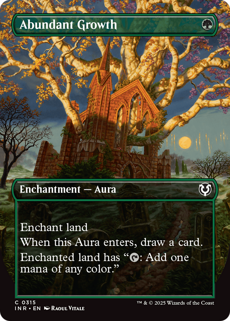 Abundant Growth (Borderless) [Innistrad Remastered] | Jomio and Rueliete's Cards and Comics