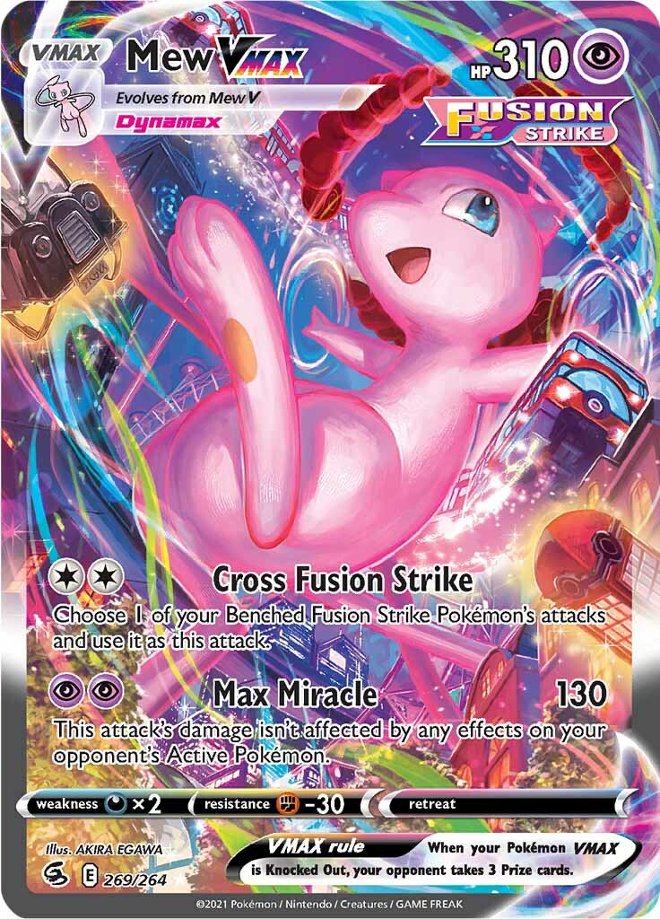 Mew VMAX (269/264) [Sword & Shield: Fusion Strike] | Jomio and Rueliete's Cards and Comics