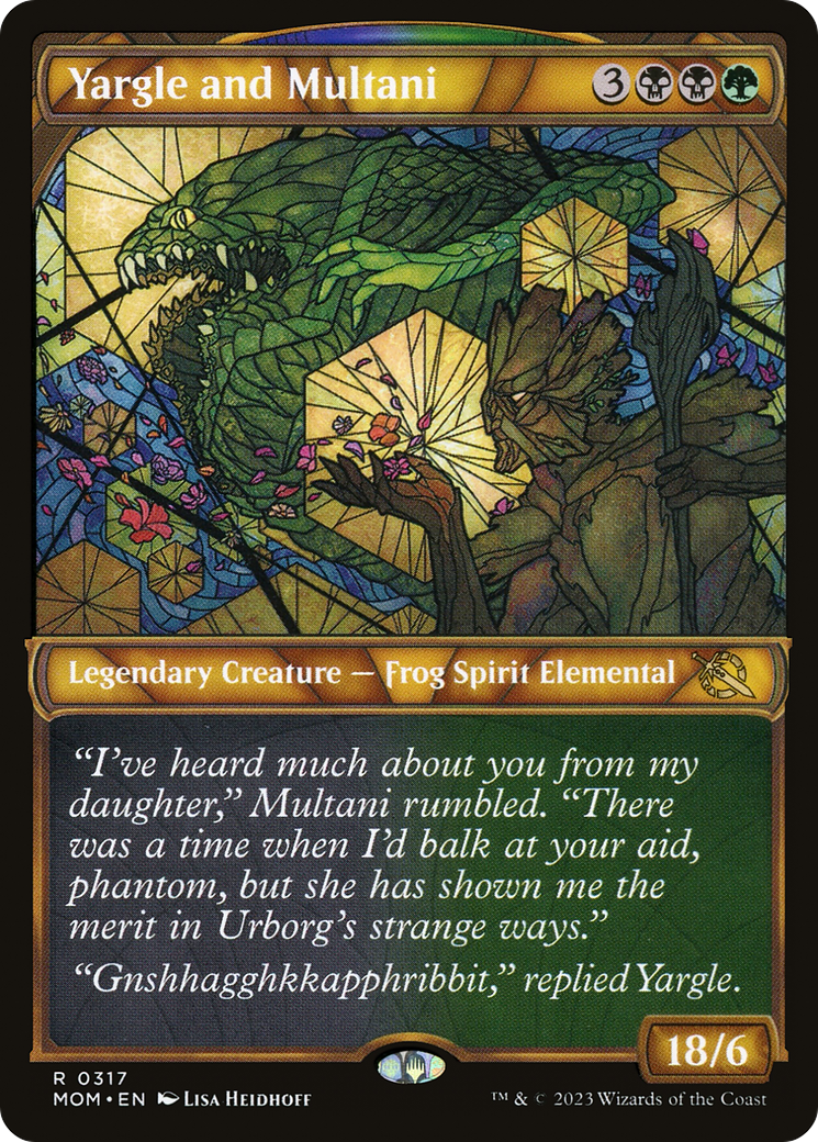 Yargle and Multani (Showcase Planar Booster Fun) [March of the Machine] | Jomio and Rueliete's Cards and Comics
