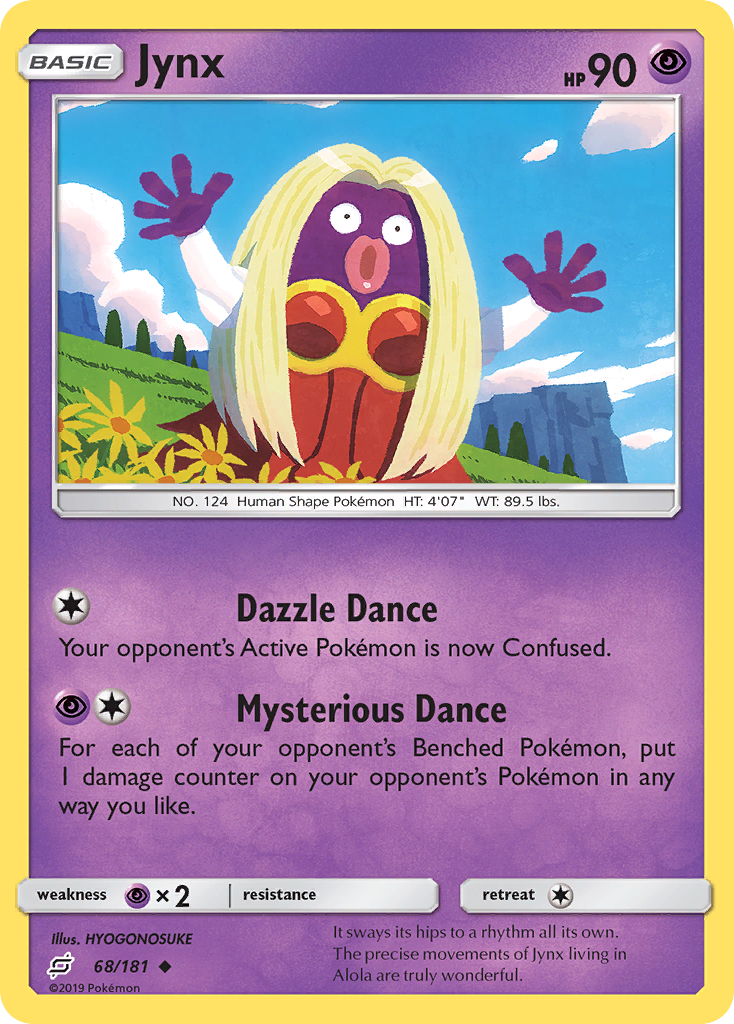 Jynx (68/181) [Sun & Moon: Team Up] | Jomio and Rueliete's Cards and Comics