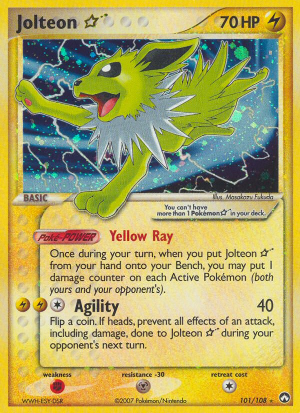 Jolteon Star (101/108) [EX: Power Keepers] | Jomio and Rueliete's Cards and Comics