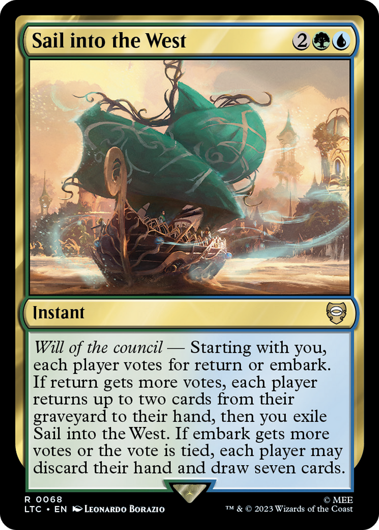 Sail into the West [The Lord of the Rings: Tales of Middle-Earth Commander] | Jomio and Rueliete's Cards and Comics