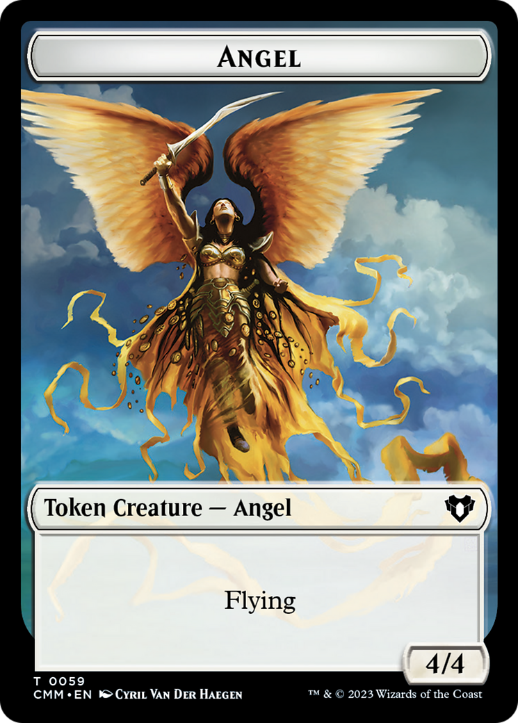 Copy (54) // Angel Double-Sided Token [Commander Masters Tokens] | Jomio and Rueliete's Cards and Comics