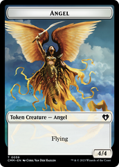 Copy (54) // Angel Double-Sided Token [Commander Masters Tokens] | Jomio and Rueliete's Cards and Comics