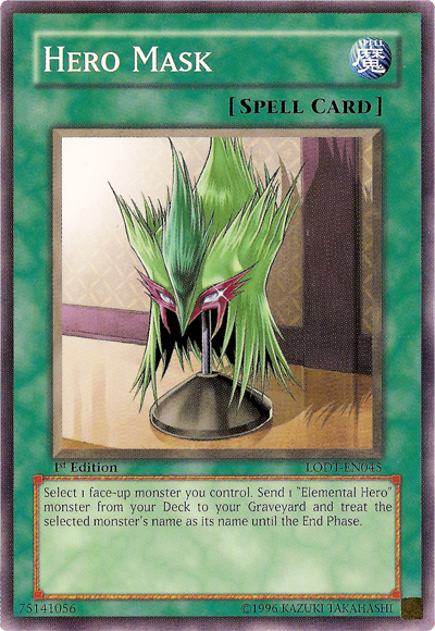 Hero Mask [LODT-EN045] Common | Jomio and Rueliete's Cards and Comics