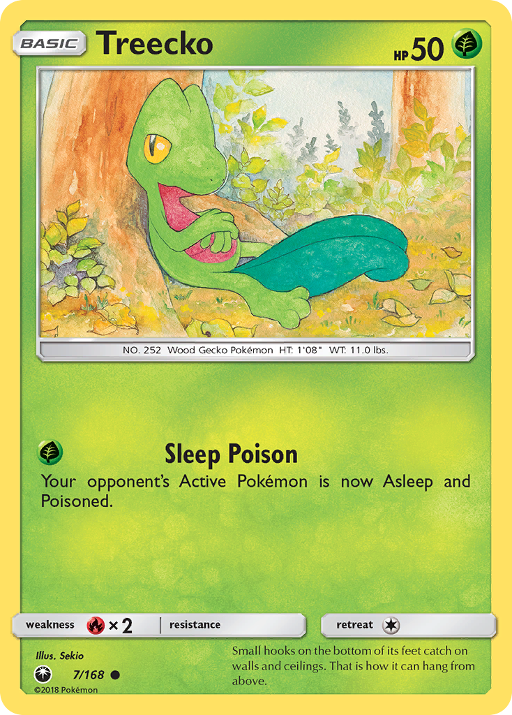 Treecko (7/168) [Sun & Moon: Celestial Storm] | Jomio and Rueliete's Cards and Comics