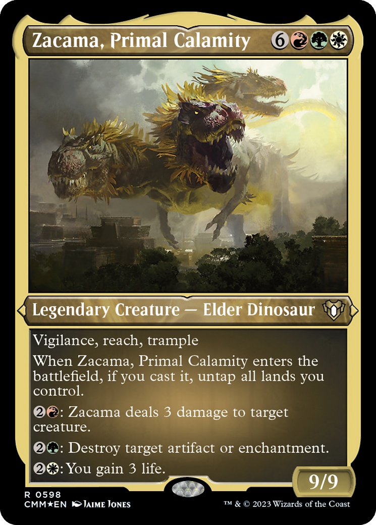 Zacama, Primal Calamity (Foil Etched) [Commander Masters] | Jomio and Rueliete's Cards and Comics