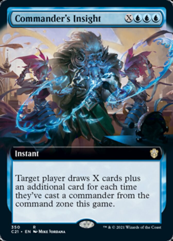 Commander's Insight (Extended Art) [Commander 2021] | Jomio and Rueliete's Cards and Comics