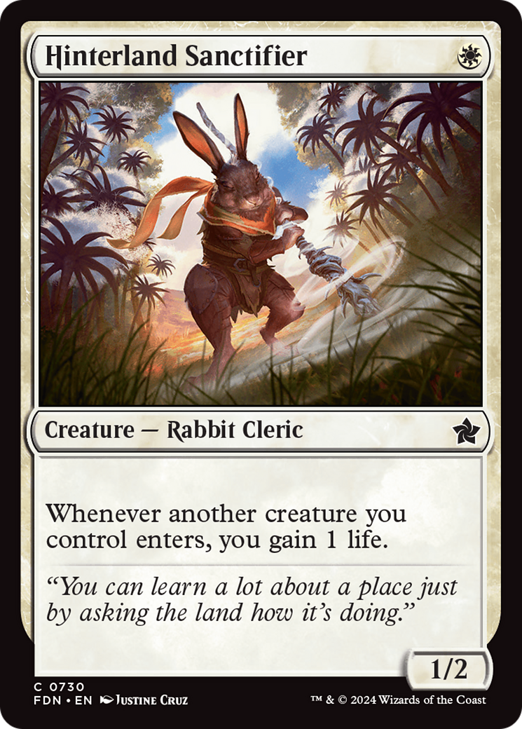 Hinterland Sanctifier [Foundations] | Jomio and Rueliete's Cards and Comics