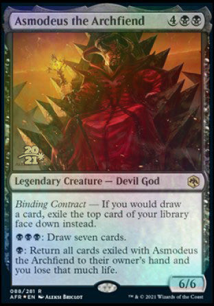Asmodeus the Archfiend [Dungeons & Dragons: Adventures in the Forgotten Realms Prerelease Promos] | Jomio and Rueliete's Cards and Comics