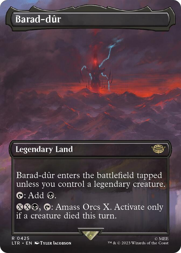 Barad-dur (Borderless Alternate Art) (425) [The Lord of the Rings: Tales of Middle-Earth] | Jomio and Rueliete's Cards and Comics