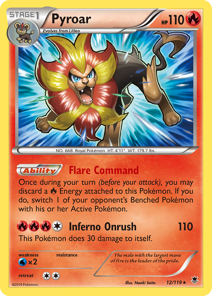 Pyroar (12/119) [XY: Phantom Forces] | Jomio and Rueliete's Cards and Comics