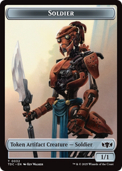 Solider (0032) // Copy Double-Sided Token [Tarkir: Dragonstorm Commander Tokens] | Jomio and Rueliete's Cards and Comics