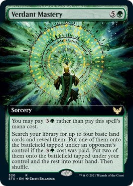 Verdant Mastery (Extended Art) [Strixhaven: School of Mages] | Jomio and Rueliete's Cards and Comics