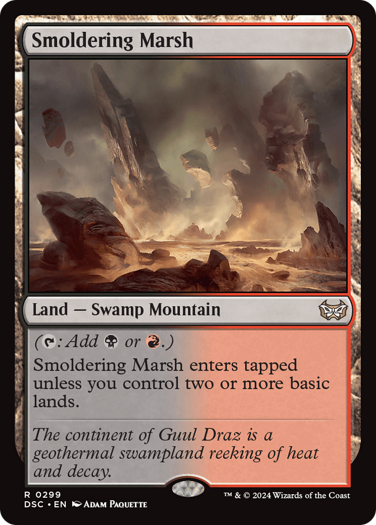 Smoldering Marsh [Duskmourn: House of Horror Commander] | Jomio and Rueliete's Cards and Comics