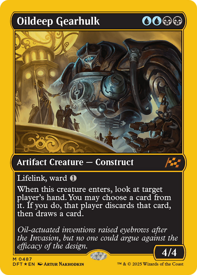 Oildeep Gearhulk (First-Place Foil) [Aetherdrift] | Jomio and Rueliete's Cards and Comics