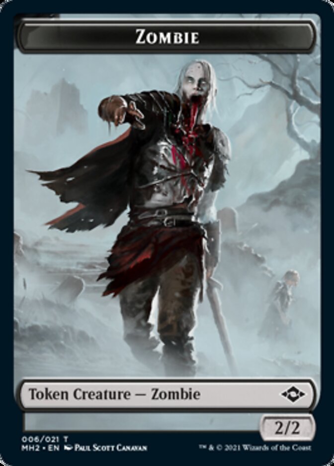 Clue (14) // Zombie Double-Sided Token [Modern Horizons 2 Tokens] | Jomio and Rueliete's Cards and Comics